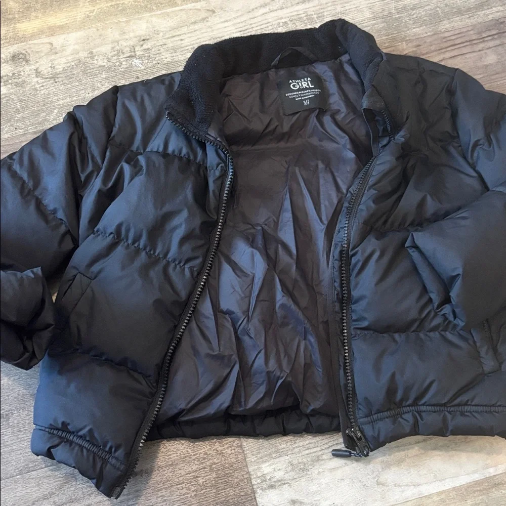 Athleta Girl So Down Jacket Black
